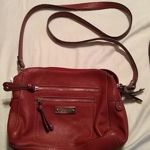 Beautiful Tignanello red purse.